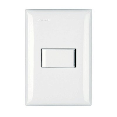 Conjunto Interruptor Simples 10A com Placa e Suporte 4x2 Thesi Up Bticino M5A01 Legrand