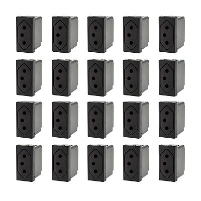 Kit 5 Tomada 10A Fundo Móvel 2P+T 250V Borne Automático PIAL Plus+ 615041PT Legrand