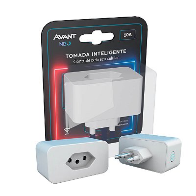 Tomada Inteligente Wifi 10A Avant NEO Alexa Google 2P+T Bivolt