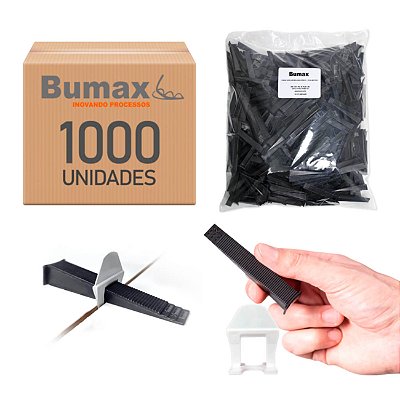 Kit Completo 1000 Niveladores/Espaçadores de Piso com 300 Cunhas Bumax