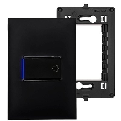 Kit Completo Pulsador Minuteria Com Led Placa E Suporte 4x2 Legrand PIAL Plus+