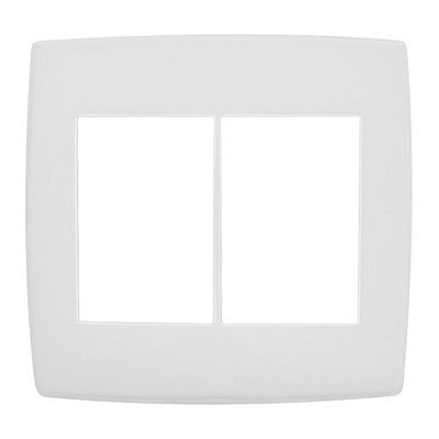 Placa 3+3 Postos 4x4 Branco PIAL PLUS (Antiga) 618516 Legrand