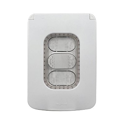 Kit Interruptor Simples com Placa IP44 para Jardins e Piscinas Legrand Nereya