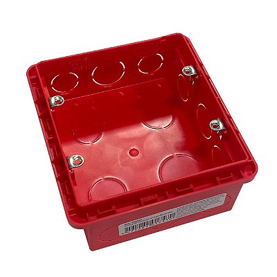 Caixa de Embutir Para Alvenaria 4X4 Vermelha 689015 Legrand