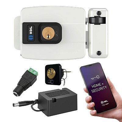 Kit Fechadura C90 CTRL abre por App e tags com Fonte e Conector HDL