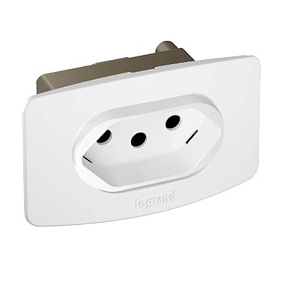 Kit Tomada 20a De Embutir Em Móveis Legrand Nereya Branco
