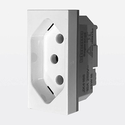 Módulo Tomada 10a Bivolt Branco Matixgo Jw4165 Legrand Borne Automático