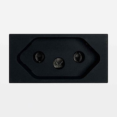 Módulo Tomada 20A Preto 2P+T MatixGo JB4166 Legrand Bticino Borne Parafuso