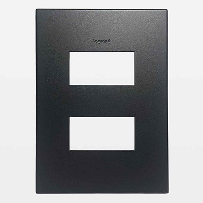 Placa 1+1 Postos 4x2 Quadrado Grafite Arteor 592684 Legrand