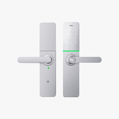 Fechadura Digital Wifi AGL H30 Silver Acesso Biometrico App Tag 1106429