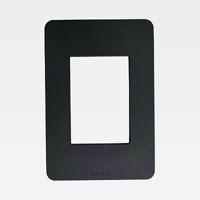 Placa 3 Postos 4x2 Preta MatixGo Legrand JA4803JB