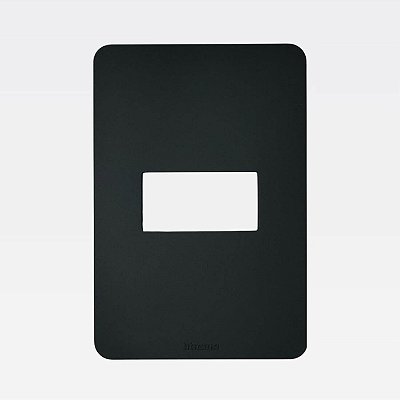 Placa 1 Posto Preta 4x2 MatixGo Legrand JA4803M1JB