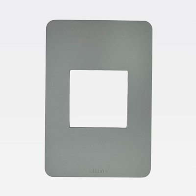 Placa 2 Postos 4x2 Cinza MatixGo Legrand JA4819JG