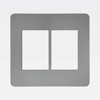 Placa 3+3 Postos 4x4 Cinza MatixGo Legrand JA4826M6JG