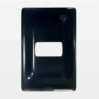 Placa 1 Posto 4x2 Preta Zeffia Legrand 680181PT