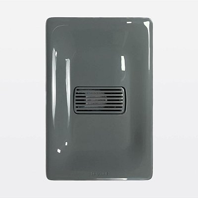 Conjunto 4x2 Placa 1 Posto + Campainha Cigarra 220v Cinza Zeffia Legrand 680132C