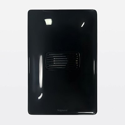 Conjunto Placa 1 Posto + Campainha Cigarra Preto 127v Zeffia Legrand 680132PT