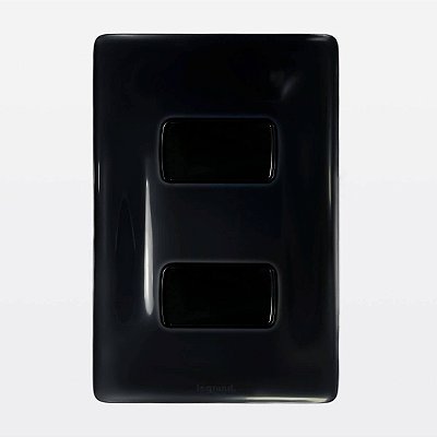 Conjunto Interruptor Simples + Interruptor Paralelo Preto Zeffia 680103PT