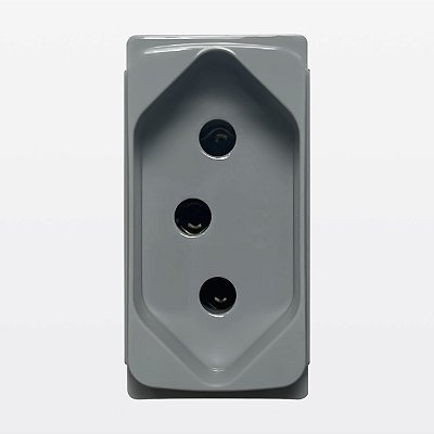 Módulo Tomada 2P+T 10A Cinza Zeffia Legrand 680160CZ