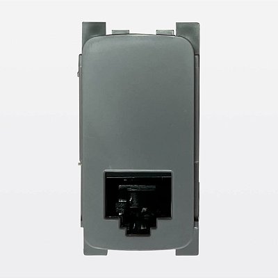 Módulo Tomada de Dados RJ45 CAT 5E UTP LCS2 Cinza Zeffia Legrand 680158CZ