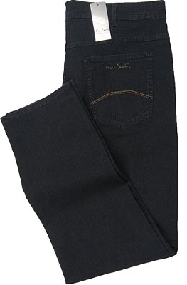 Calça Jeans Masculina Pierre Cardin Reta (Cintura Alta) - Ref. 487P026 Chumbo - PLUS  SiZE - Algodão / Poliester / Elastano (Jeans Fino e Macio)