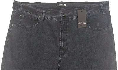 Calça Jeans Masculina Pierre Cardin Reta (Cintura Alta) - Ref. 487P593 Grafitte - PLUS  SiZE - Algodão / Poliester / Elastano (Jeans Macio)