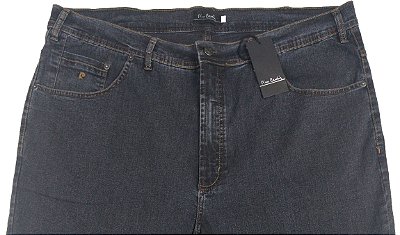 Calça Jeans Masculina Pierre Cardin Reta (Cintura Alta) - Ref. 487P282 Grafitte - PLUS  SiZE - Algodão / Poliester / Elastano (Jeans Macio)
