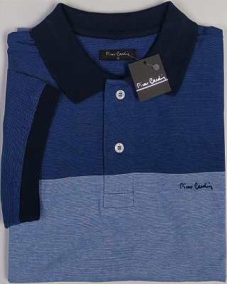 Camisa Polo Pierre Cardin (Sem Bolso) - Manga Curta Com Punho - 100% Algodão - Ref. 15718