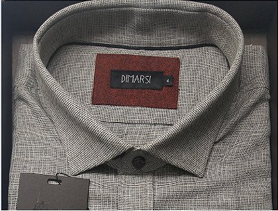 Camisa Social Dimarsi Tradicional Regular Fit - Com Bolso - Manga Longa - 100% Algodão - Ref 9816 CZ