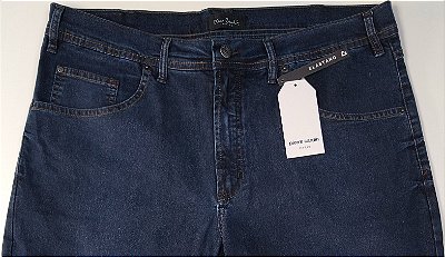 Calça Jeans Masculina Pierre Cardin Reta New Fit (Cintura Média) - Ref. 457P987 - Algodão / Poliester / Elastano - Jeans Macio