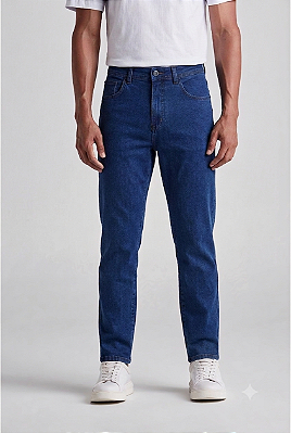 Calça Jeans Masculina Pierre Cardin New Fit (Cintura Média) - Ref. 457P217 Delave - Algodão / Poliester / Elastano - Jeans Macio