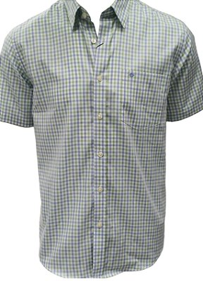 Camisa Dimarsi Tradicional Regular Fit - Com Bolso - Manga Curta - Algodão Egípcio - Ref 10133 Xadrez