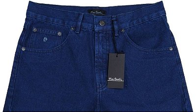 Calça Jeans Masculina Pierre Cardin Reta (CINTURA ALTA) - Ref. 463P140 (AZUL) - 100% Algodão