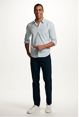 Calça Jeans Masculina Pierre Cardin Reta (Cintura Alta) - Ref. 464P920 Grafite - 100% Algodão