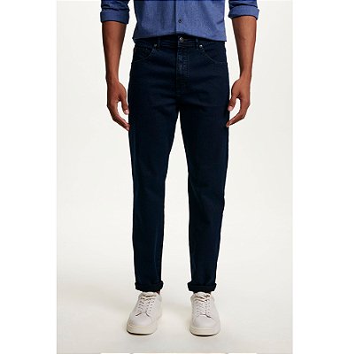 Calça Jeans Masculina Pierre Cardin Reta (Cintura Alta) - Ref. 467P094 Azul - Algodão / Poliester / Elastano - Jeans Macio