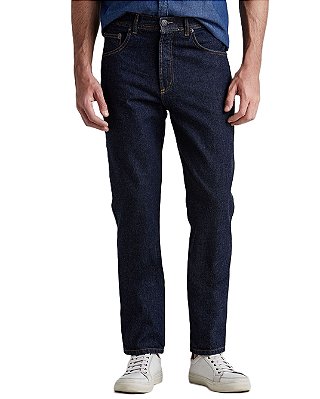 Calça Jeans Masculina Pierre Cardin Reta Tradicional  (Cintura Alta)  - Ref. 460P100 AZUL - 100% Algodão