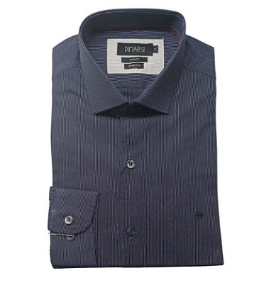 Camisa Social Dimarsi Tradicional Slim Fit - Manga Longa - Ref 9878 Listrada Azul