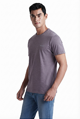 Camiseta Gola Careca Pierre Cardin - Algodão Pima - Ref. 45900 Cinza