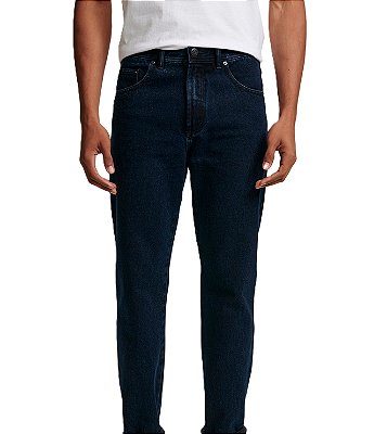 Calça Jeans Masculina Pierre Cardin Reta (Cintura Alta) - Ref. 462P501 Azul - 100% Algodão