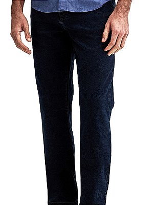 Calça Jeans Masculina Pierre Cardin Reta (Cintura Alta) - Ref. 467P391 Azul - Jeans Macio