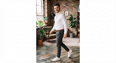 Camisa Poggio Com Bolso - Manga Longa - 100% Algodão Oxford - Ref. 21072 Branca