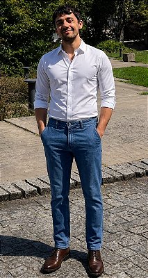 Calça jeans Com Cós - Bolso Faca - Jamer / Louys Jordan - Ref 4703