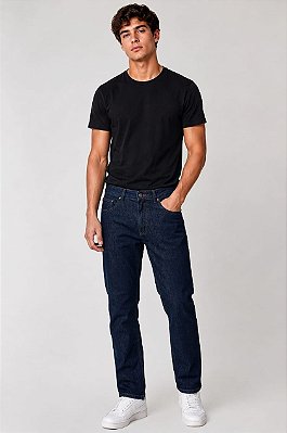 Calça Jeans Masculina Pierre Cardin Reta (Cintura Alta) - Ref. 464P860 Grafite - 100% Algodão