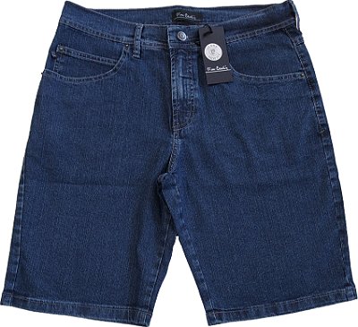 Bermuda Jeans Masculina Pierre Cardin - Ref. 557P376 - Algodão / Poliester / Elastano - Jeans Macio
