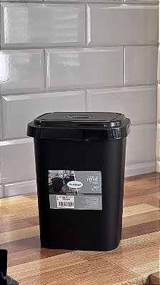 LIXEIRA CLEAN PRIME 4,5 LITROS - PRETA - TOTAL 12 PEÇAS
