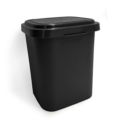 LIXEIRA CLEAN PRIME 4,5 LITROS - PRETA - 12 PEÇAS
