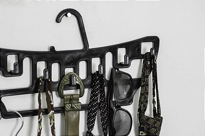CABIDE PENDURA TUDO - PRETO - TOTAL 40 UNIDADES