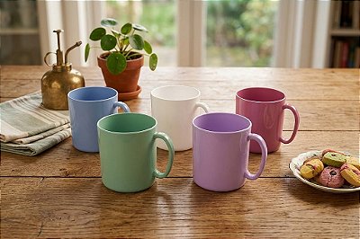 KIT CANECA MICRO-ONDAS COM 3 - SORTIDO - TOTAL 24 UNIDADES