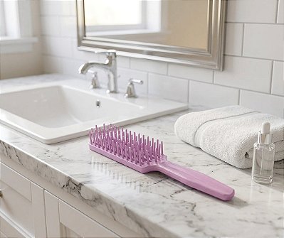 ESCOVA DE CABELO FLORATA KIT COM 12 - SORTIDA - TOTAL 96 UNIDADES