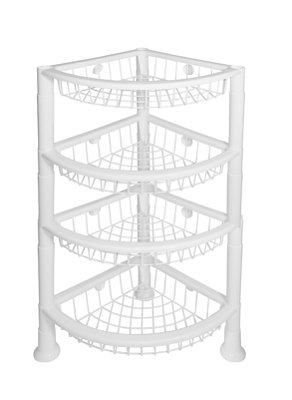 ORGANIZADOR/FRUTEIRA TRIANGULAR PREMIUM 4 ANDARES - SORTIDO - 4 UNIDADES